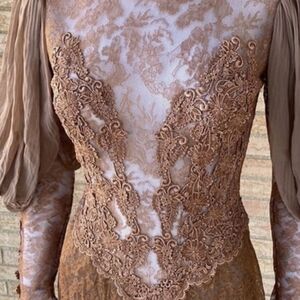 Vintage victorian Chiffon gown
